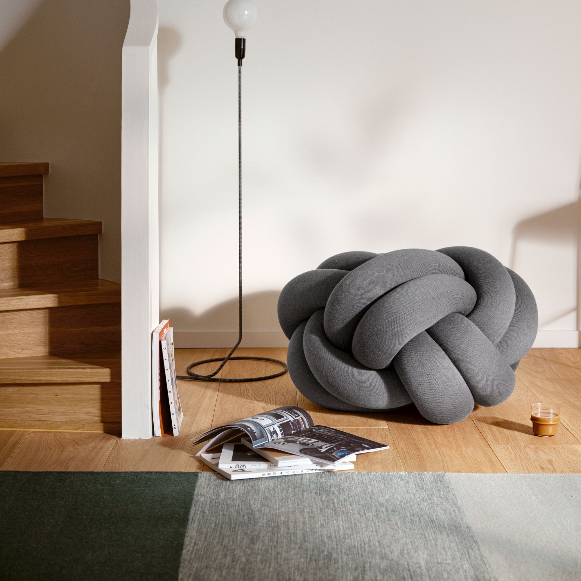 Design House Stockholm - Knot Kissen XL | grau