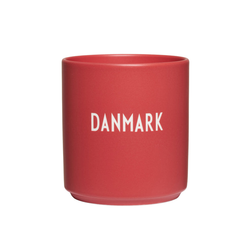 Design Letters - AJ Favourite Porzellan Becher | Danmark / rot
