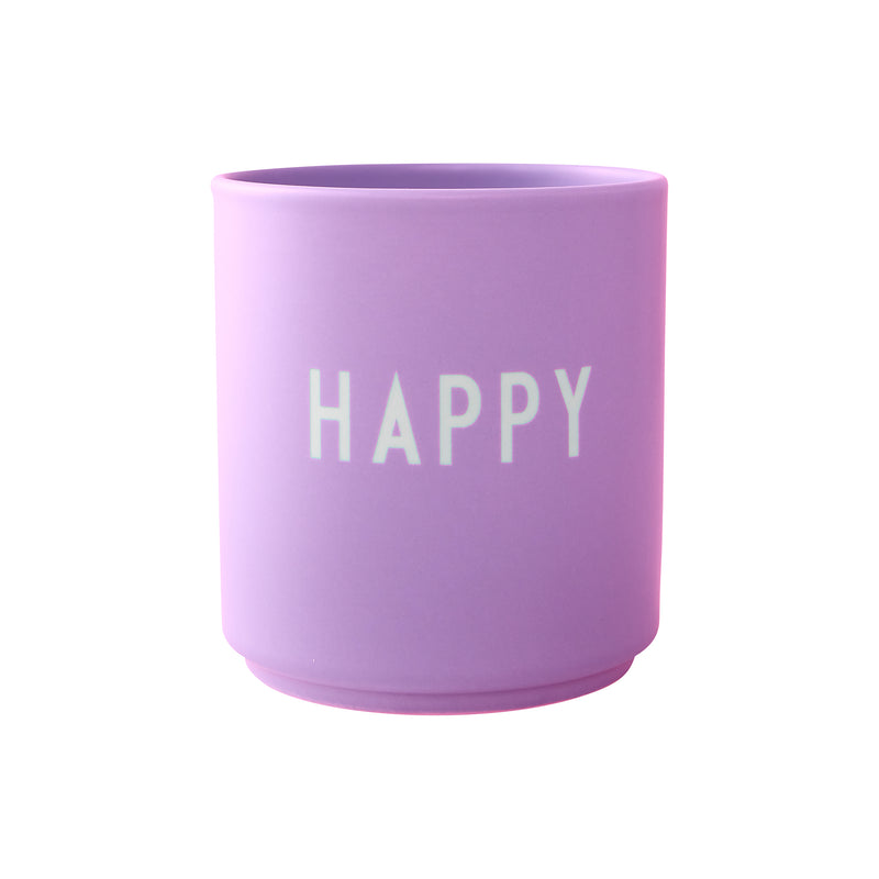 Design Letters - AJ Favourite Porzellan Becher | Happy / dark pink