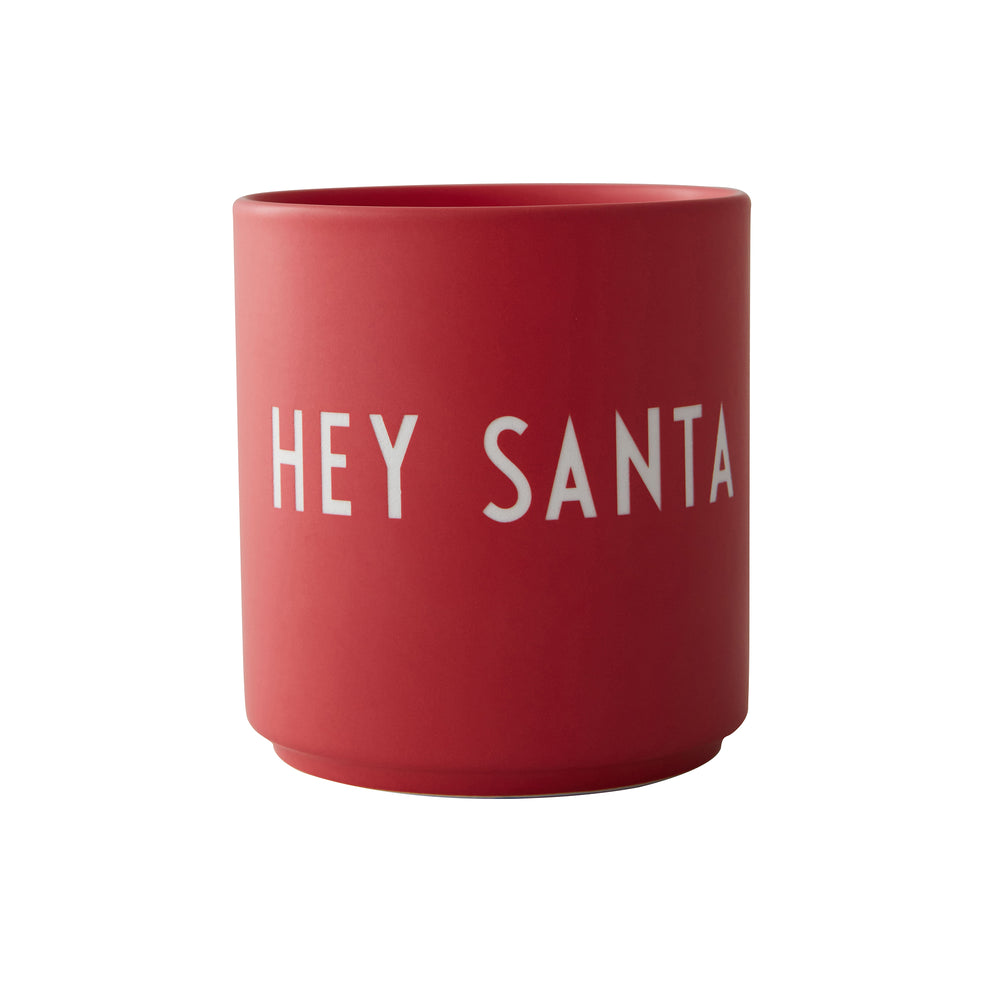 Design Letters - AJ Favourite Porzellan Becher | Hey Santa / rot