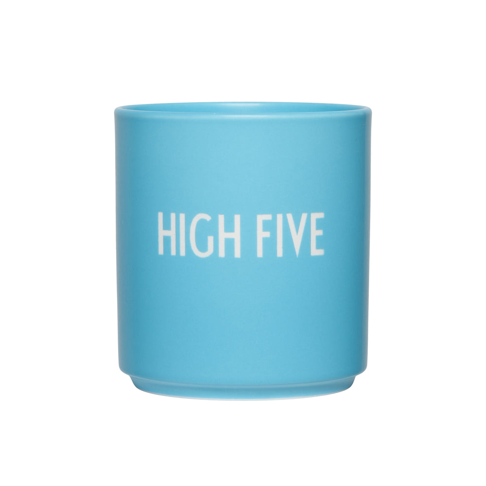 Design Letters - AJ Favourite Porzellan Becher | High Five / swim cap blue