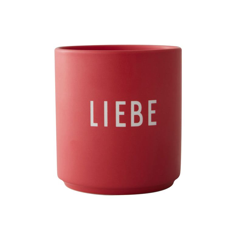 Design Letters - AJ Favourite Porzellan Becher | Liebe / rot