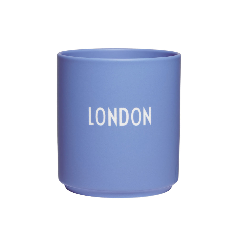 Design Letters - AJ Favourite Porzellan Becher | London / blau