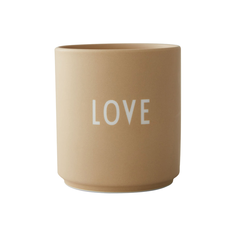 Design Letters - AJ Favourite Porzellan Becher | Love / beige