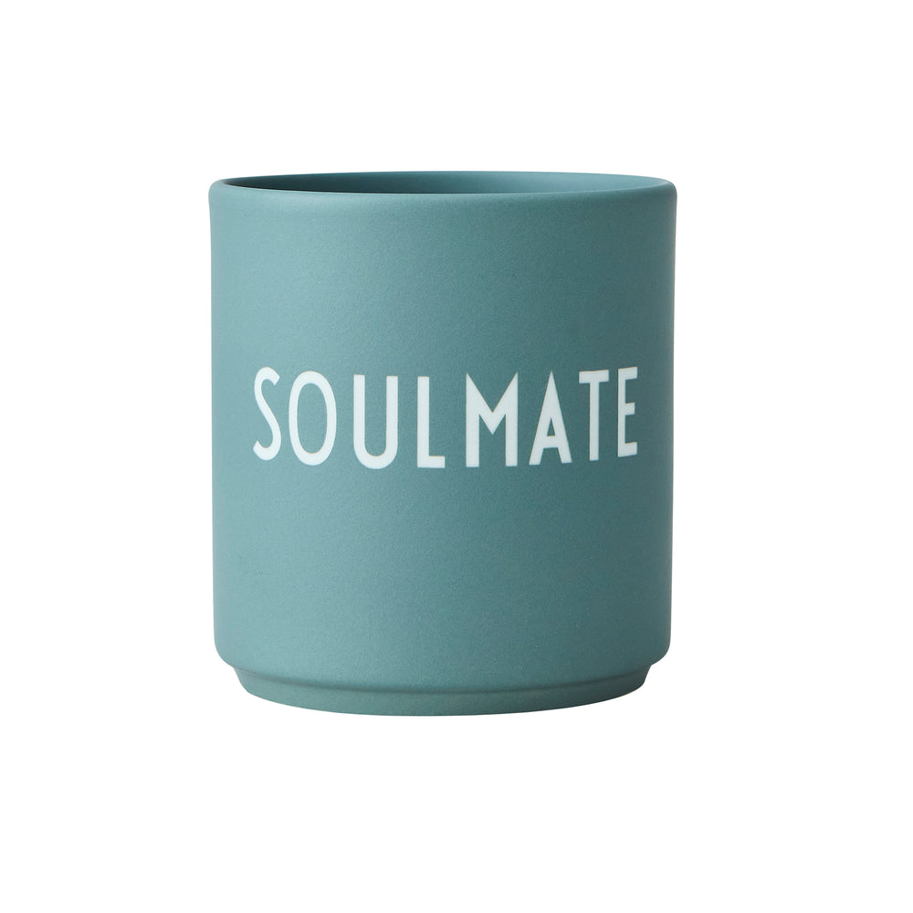 Design Letters - AJ Favourite Porzellan Becher | Soulmate / dusty green