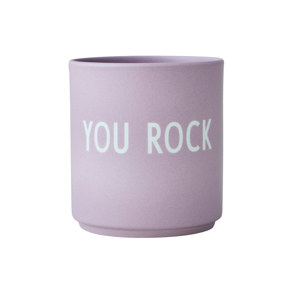 Design Letters - AJ Favourite Porzellan Becher | You Rock / lavendel