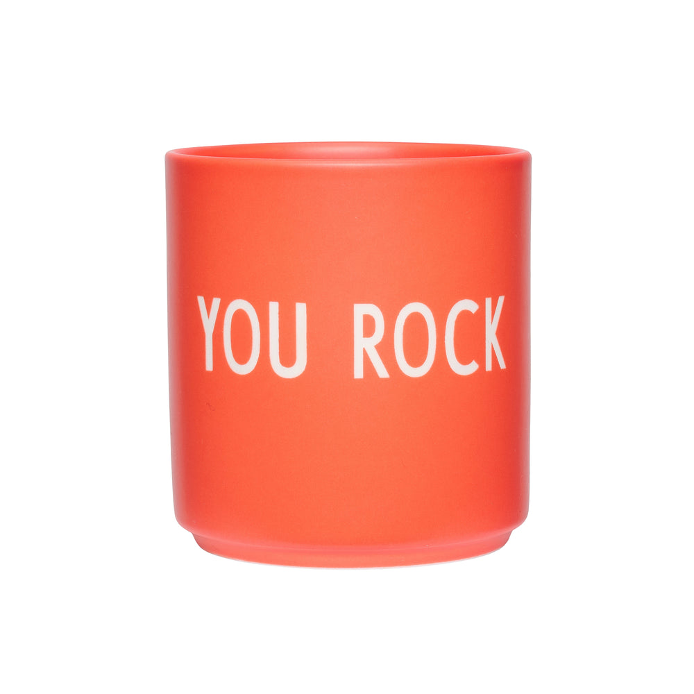 Design Letters - AJ Favourite Porzellan Becher | You Rock / rot