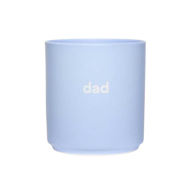 Design Letters - AJ Favourite Porzellan Becher | dad / dusty blue