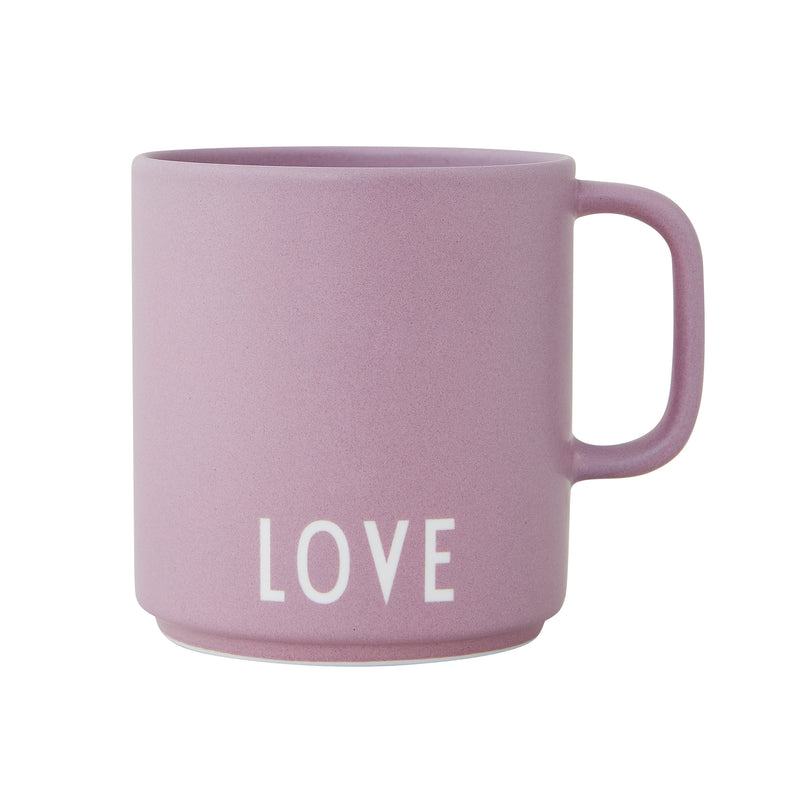 Design Letters - AJ Favourite Porzellan Becher mit Henkel | Love / lavendel