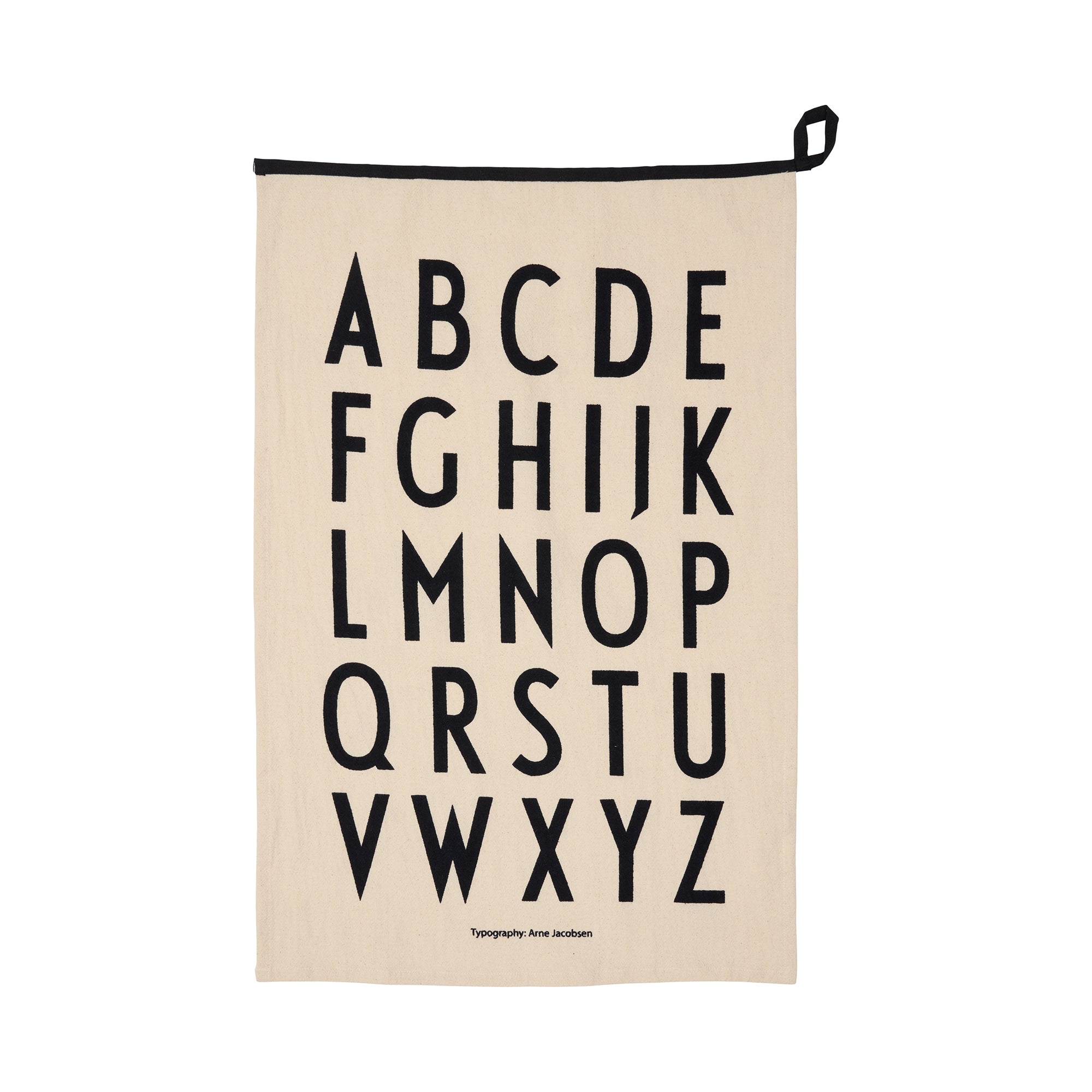 Design Letters - ABC Premium Classic Geschirrtuch | black