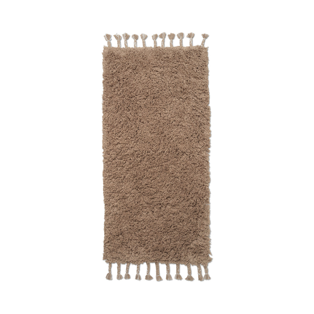 Ferm Living - Amass Hochflor Läufer | 70 x 140 cm / white pepper