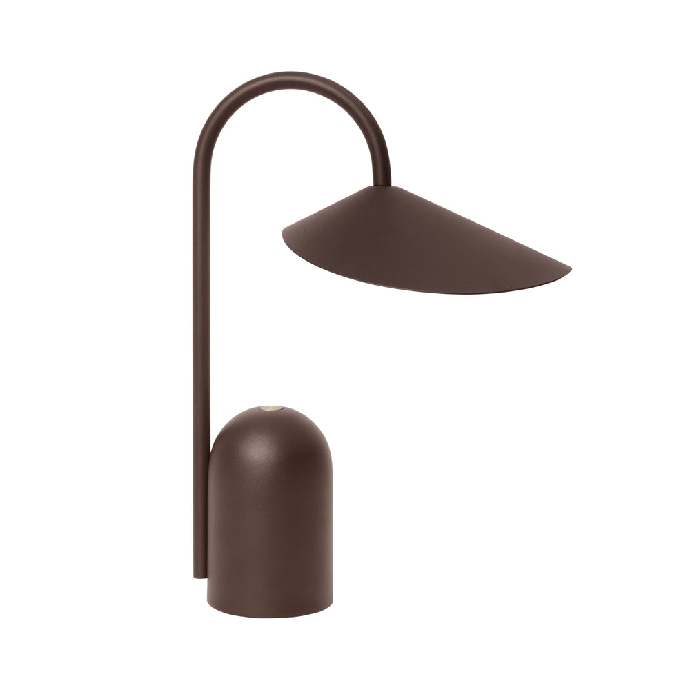 Ferm Living - Arum Akku LED-Tischleuchte | dark chocolate