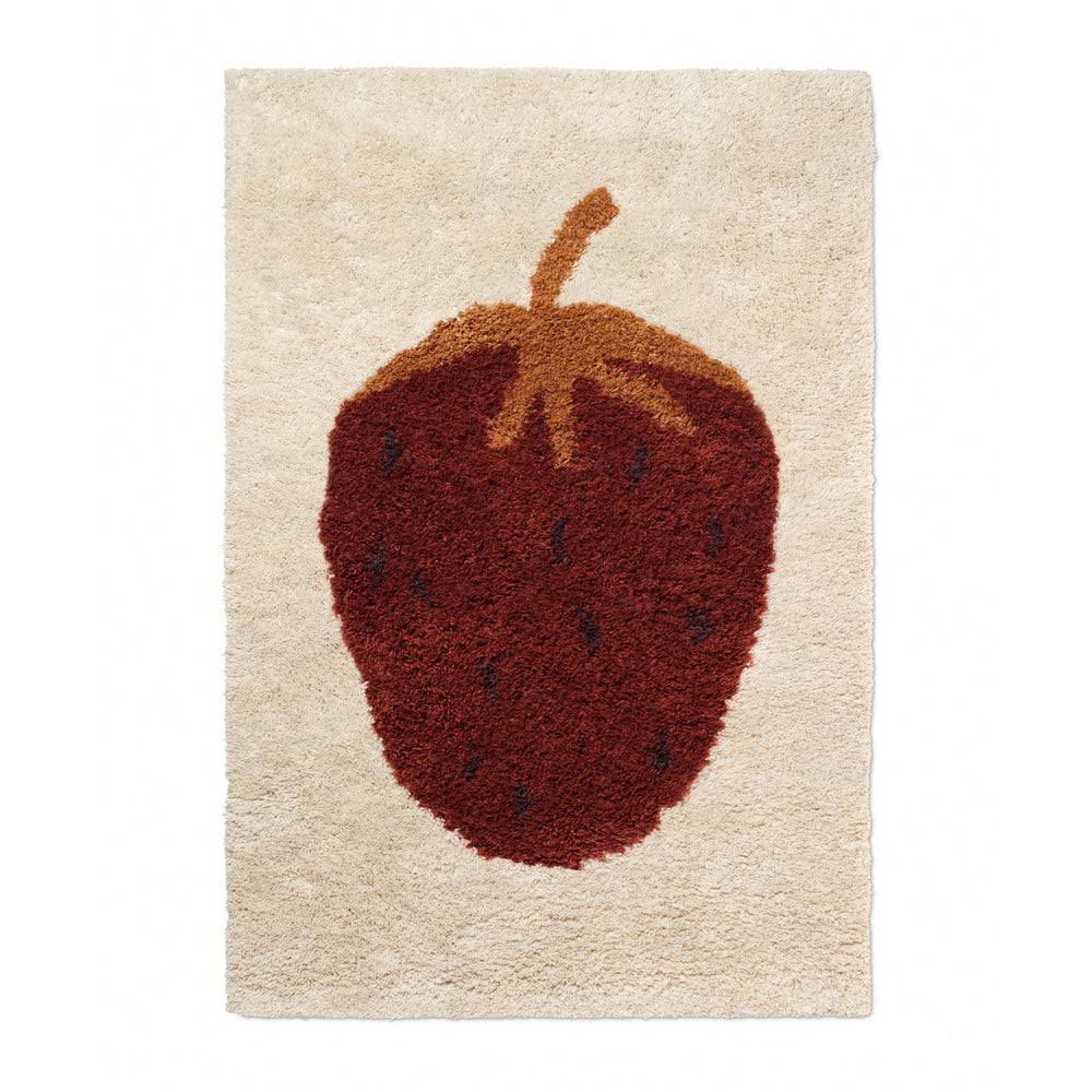 Ferm Living - Fruiticana Teppich | Erdbeere / 120 x 180 cm
