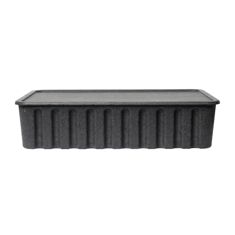 Ferm Living - Paper Pulp Aufbewahrungsbox | XL / schwarz