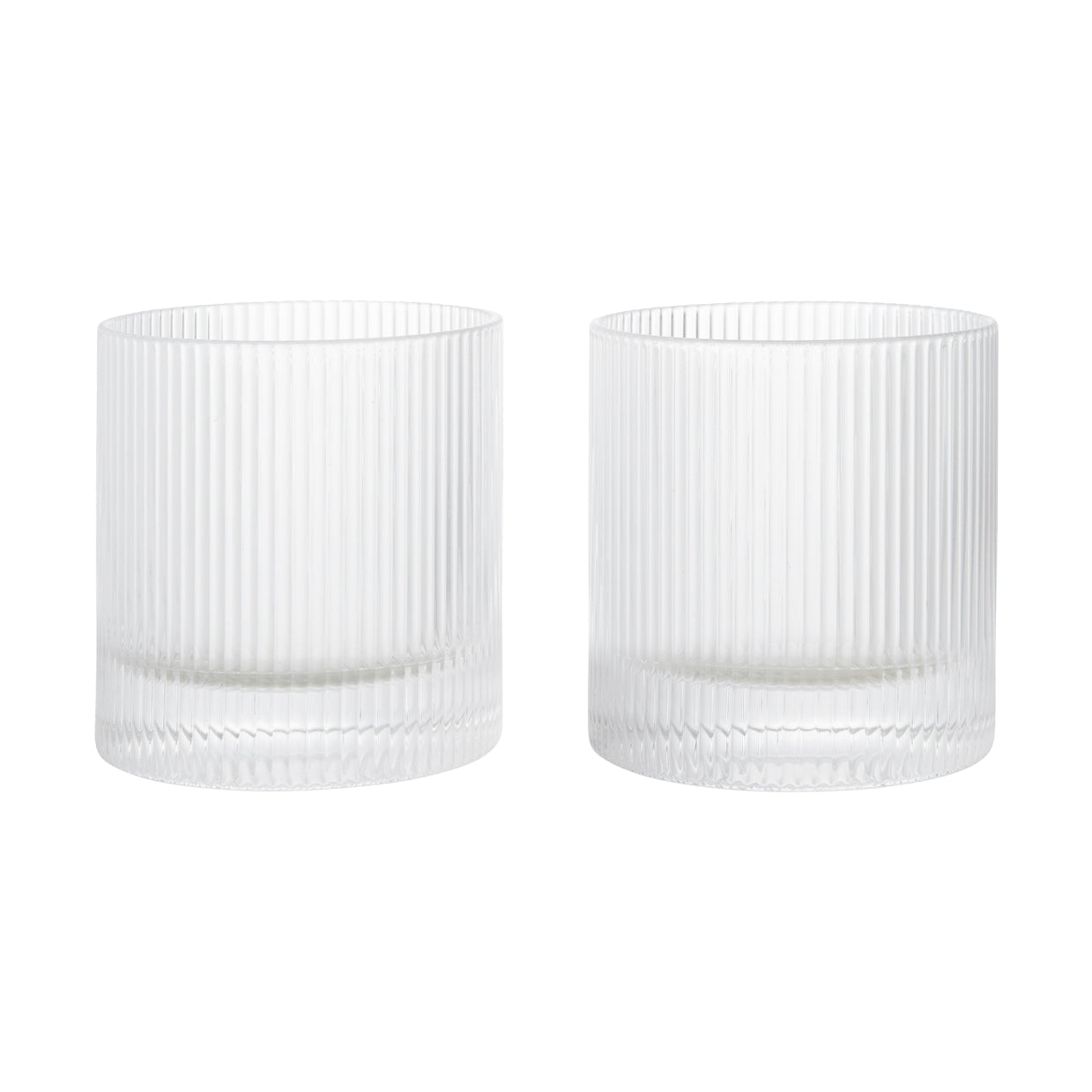 Ferm Living - Ripple Tumbler (2er-Set) | clear