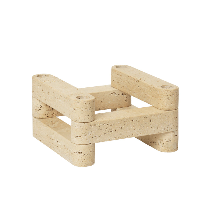 Ferm Living - Newel Modular Kerzenhalter | Travertin