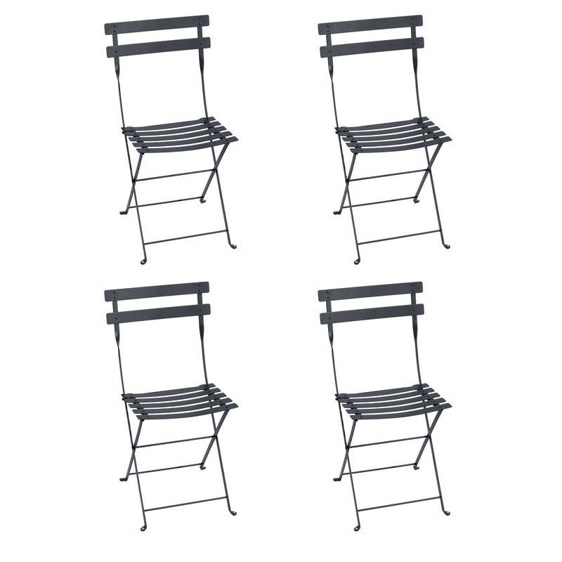 Fermob - Bistro Klappstuhl Metall (4er-Set) | anthrazit