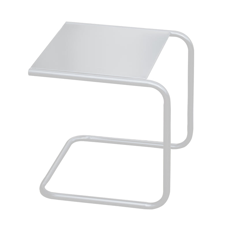 Fiam - Club Beistelltisch | weiß / Aluminium weiß