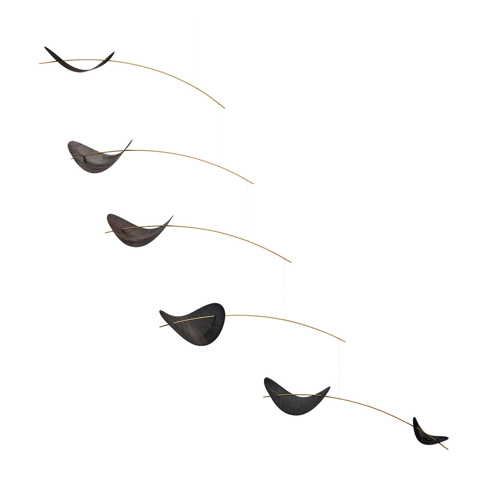 Flensted Mobiles - Drifting Clouds Mobile | schwarz
