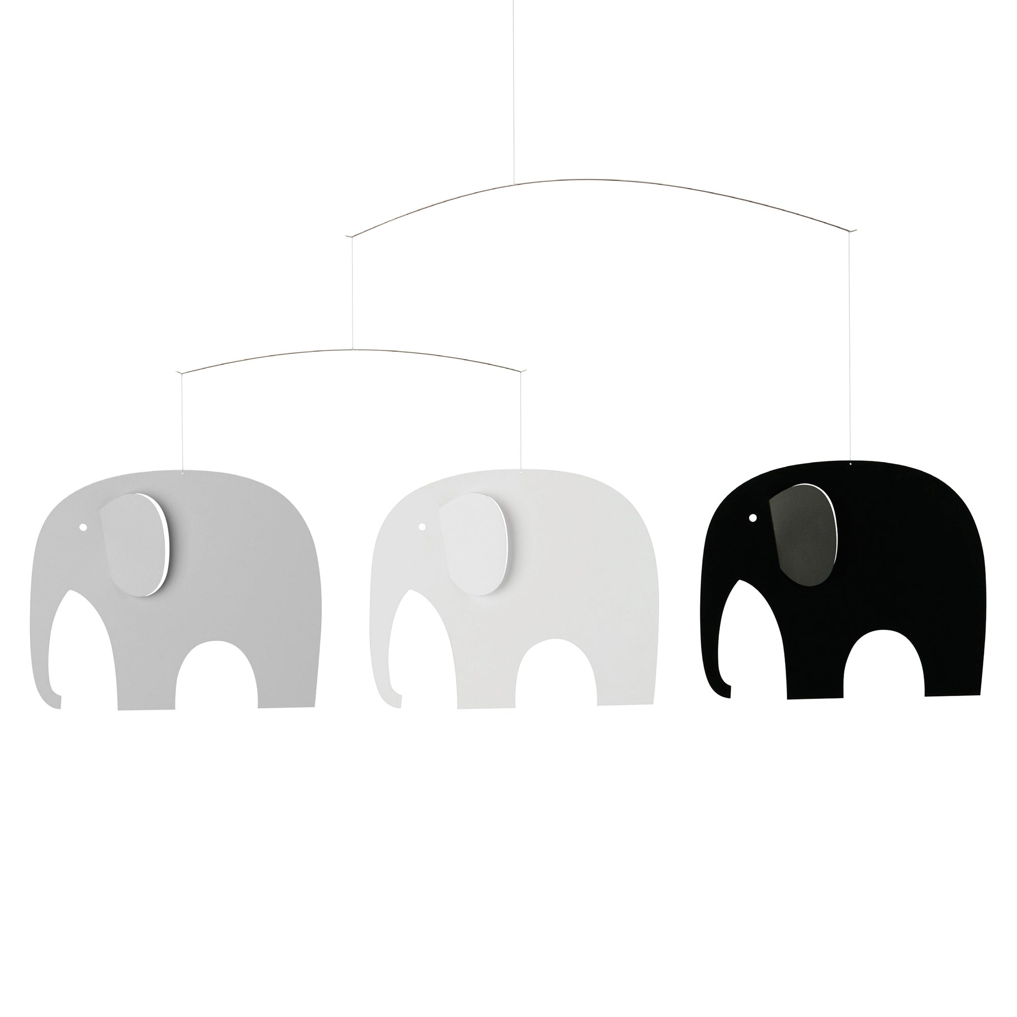 Flensted Mobiles - Elefanten Treffen Mobile | grau