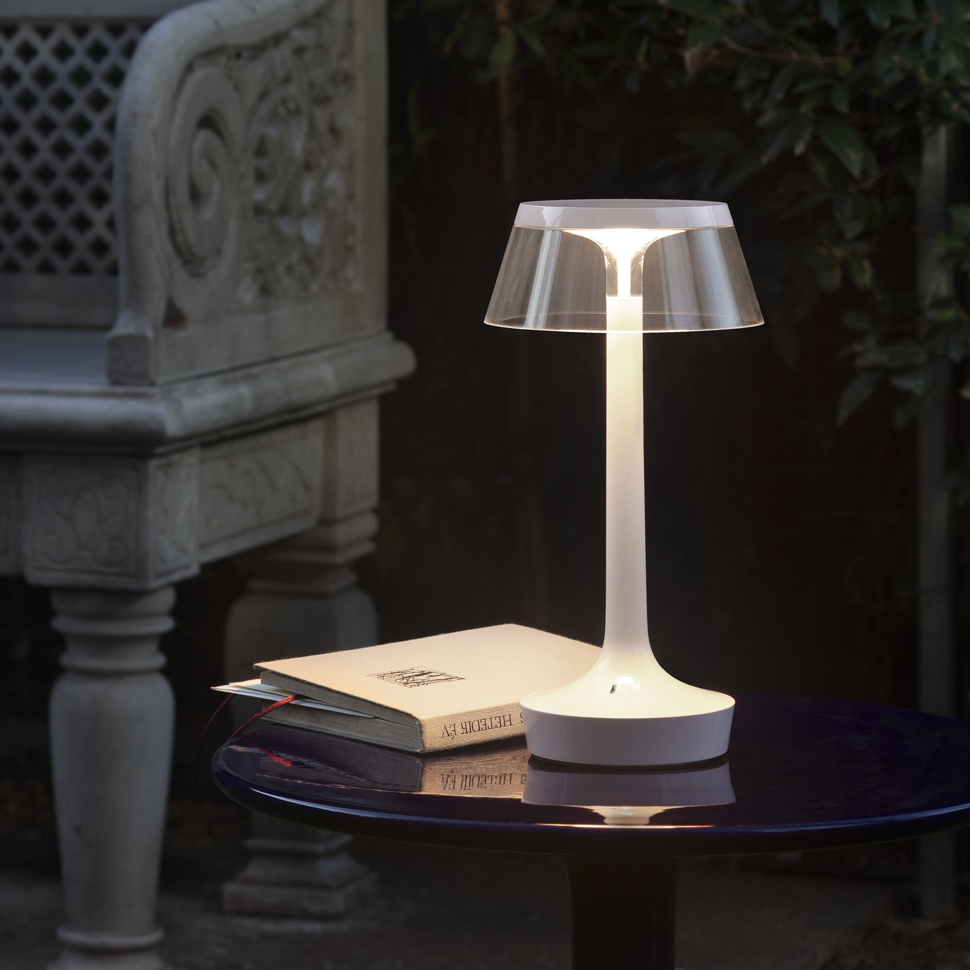 Flos - Bon jour Unplugged LED Akku-Tischleuchte Color Tune | almost white