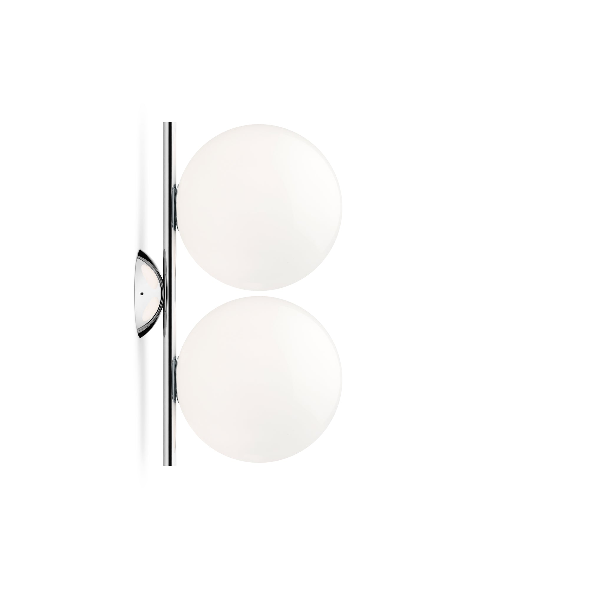 Flos - IC DOUBLE Wand- und Deckenleuchte | Chrom