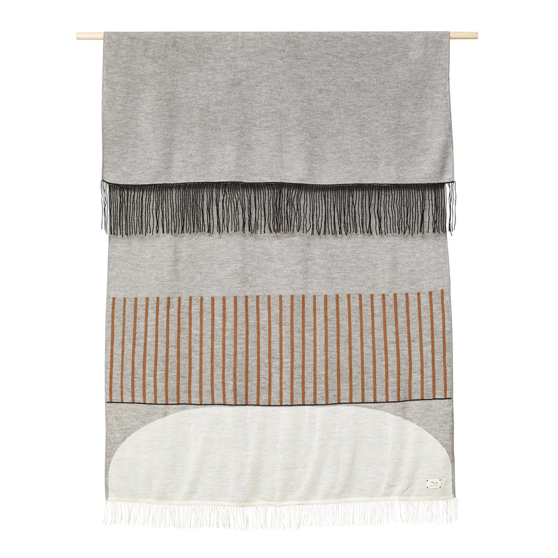 Form &amp; Refine - Aymara Decke | gemustert grau