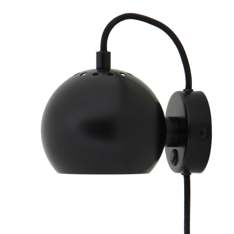 Frandsen - Ball Wandleuchte | schwarz matt