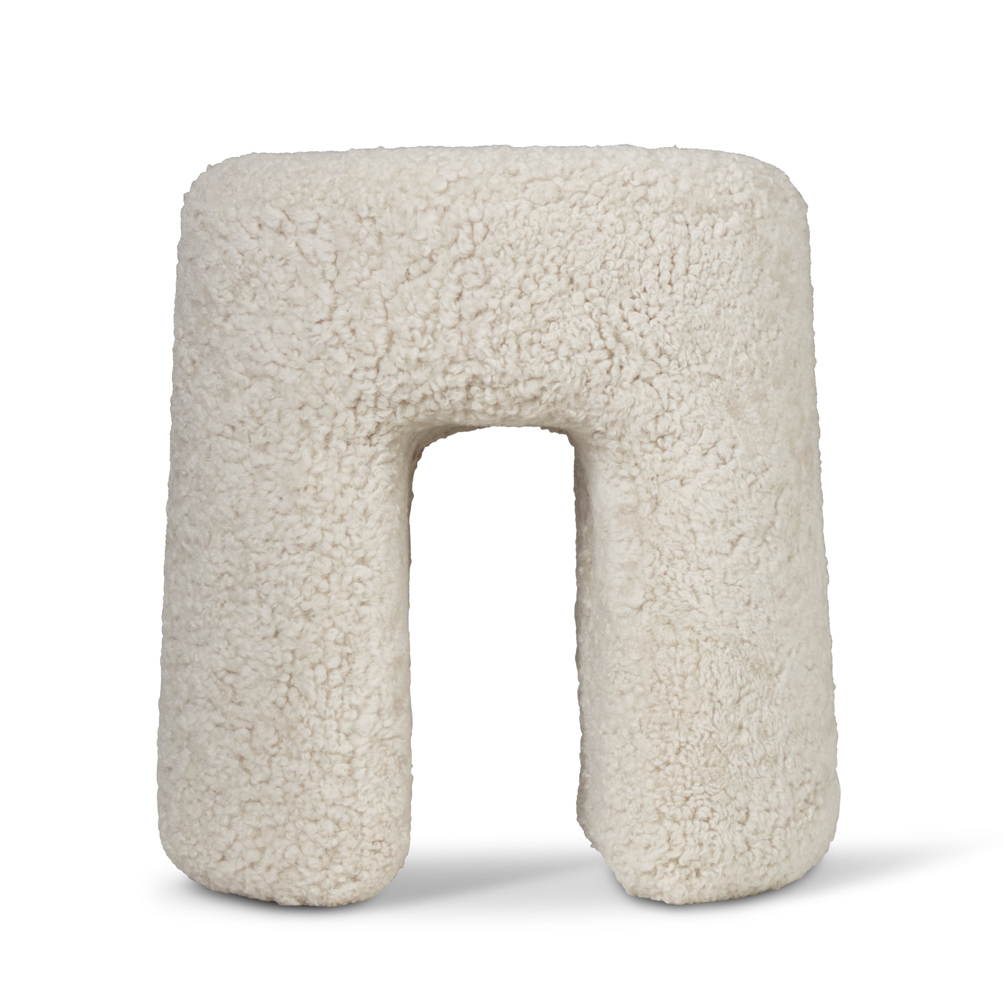 Fredericia - Sequoia Pouf | Lammfell Moonlight