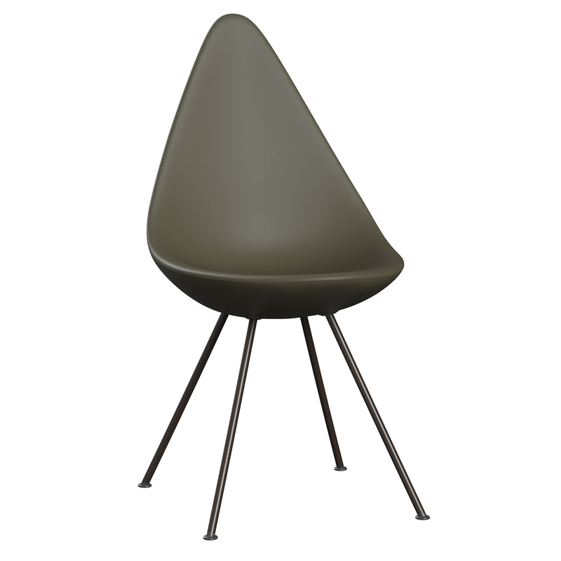 Fritz Hansen - Drop Stuhl | brown bronze/olive green