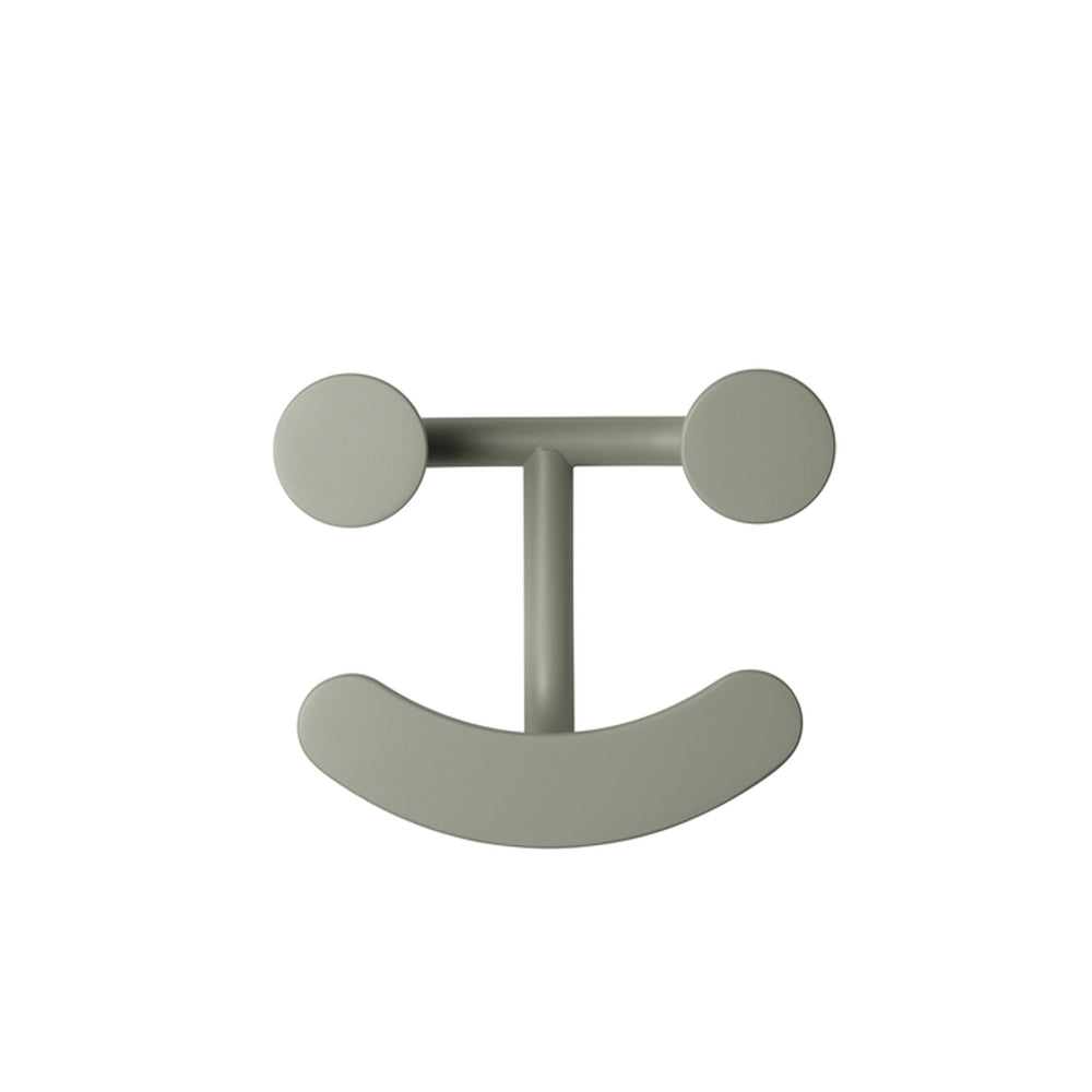 Fritz Hansen - Happy Hook Wandhaken | grüngrau