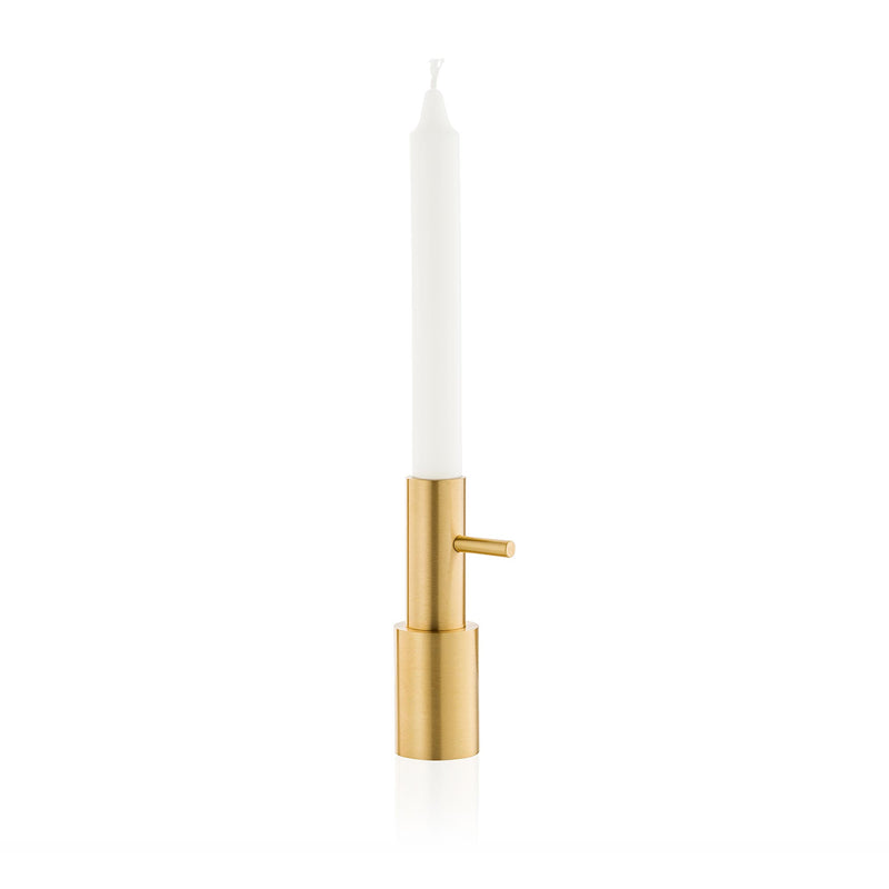 Fritz Hansen - Kerzenständer | Messing / H 13 cm / Ø 4 cm