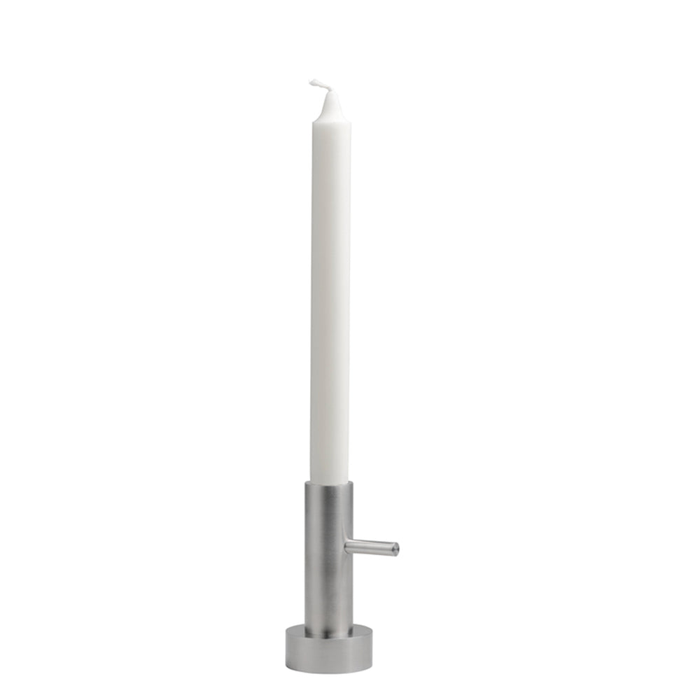 Fritz Hansen - Kerzenständer | Edelstahl / H 10,5 cm / Ø 5 cm