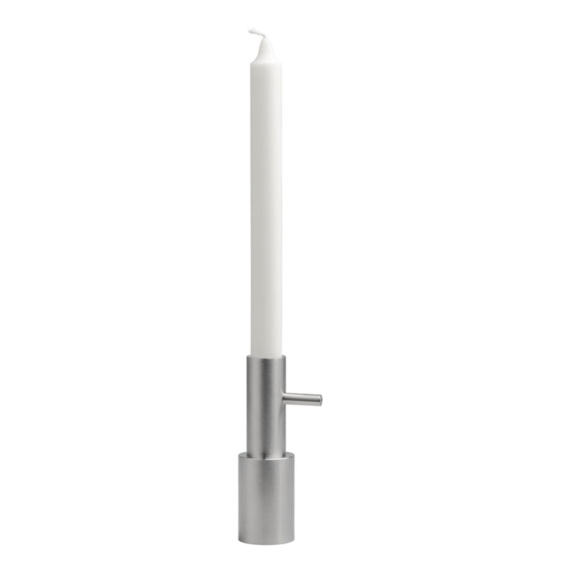 Fritz Hansen - Kerzenständer | Edelstahl / H 13 cm / Ø 4 cm