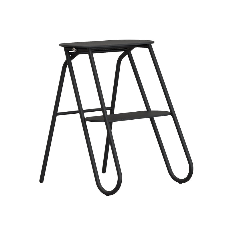 Frost - Bukto Tritthocker klappbar | H 46 cm / schwarz