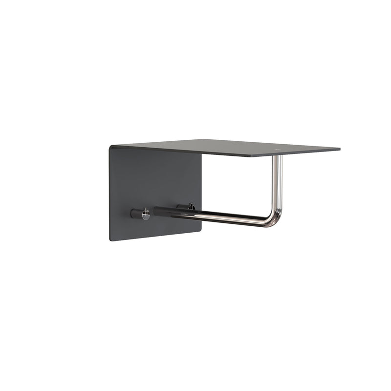 Frost - Unu Wandgarderobe mit Haken und Stange | 200 mm / schwarz