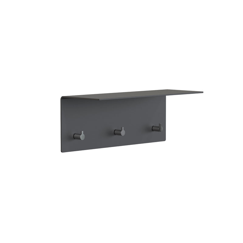 Frost - Unu Wandgarderobe | 40 x 15 x 15 cm / schwarz matt