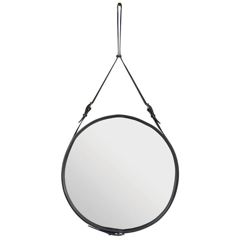 Gubi - Adnet Spiegel | Ø 70 cm / schwarz, Ø 70 cm / braun