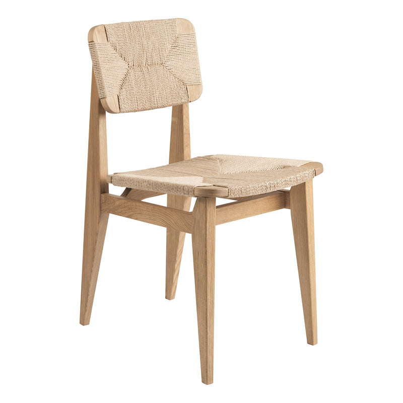 Gubi - C-Chair Dining Chair Paper Cord | Eiche geölt
