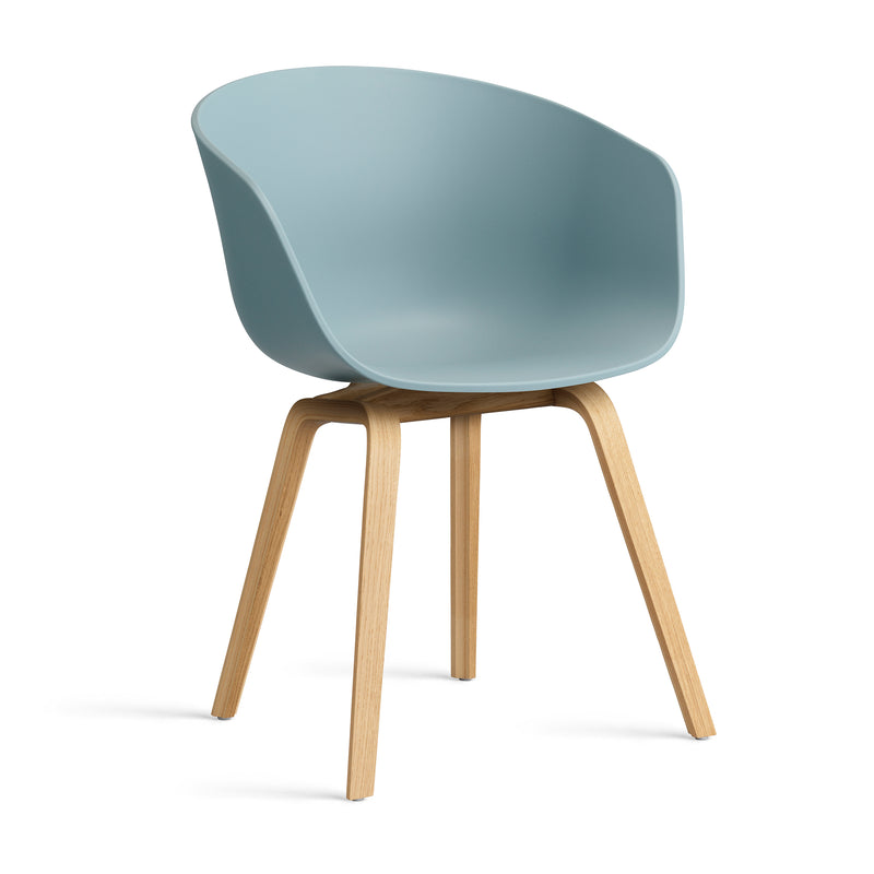 HAY - About A Chair AAC 22 | dusty blau 2.0 / Eiche lackiert
