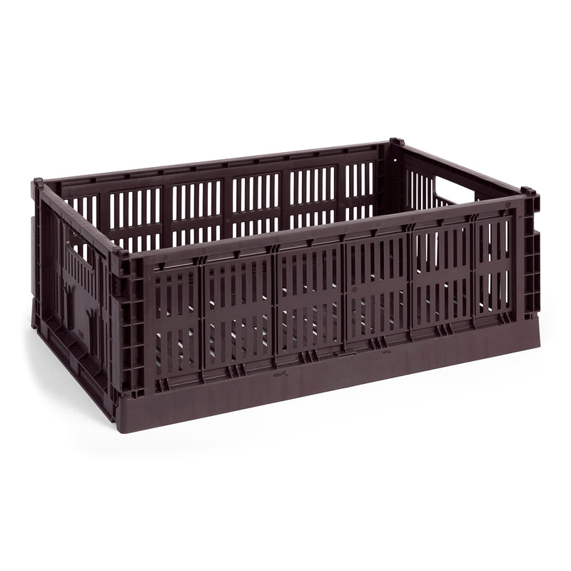 HAY - Colour Crate Korb L recycled | Single / L / bordeaux