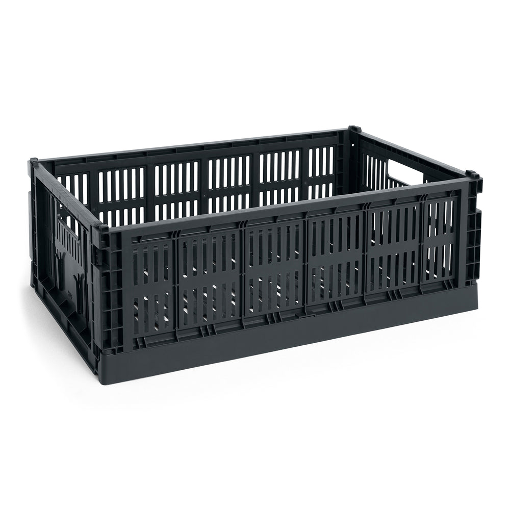 HAY - Colour Crate Korb L recycled | Single / L / charcoal