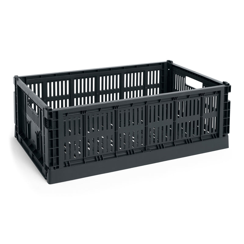 HAY - Colour Crate Korb L recycled | Single / L / charcoal