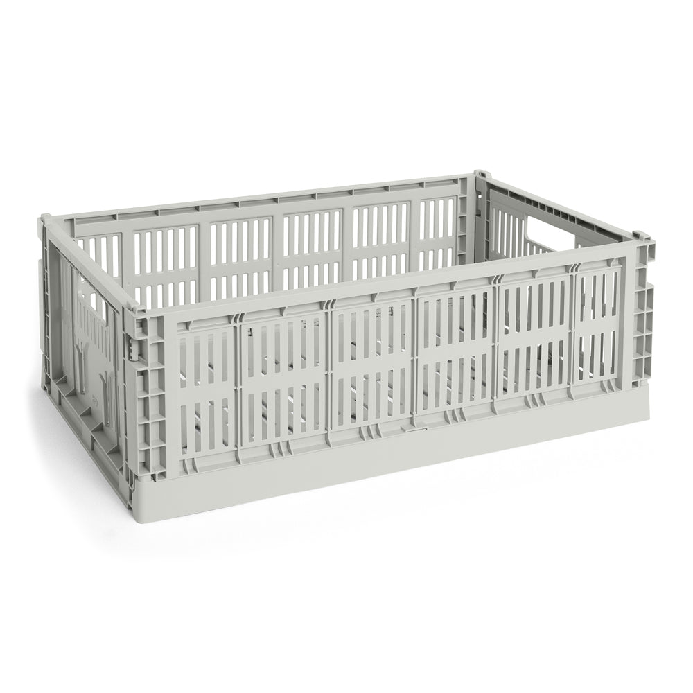 HAY - Colour Crate Korb L recycled | Single / L / grey