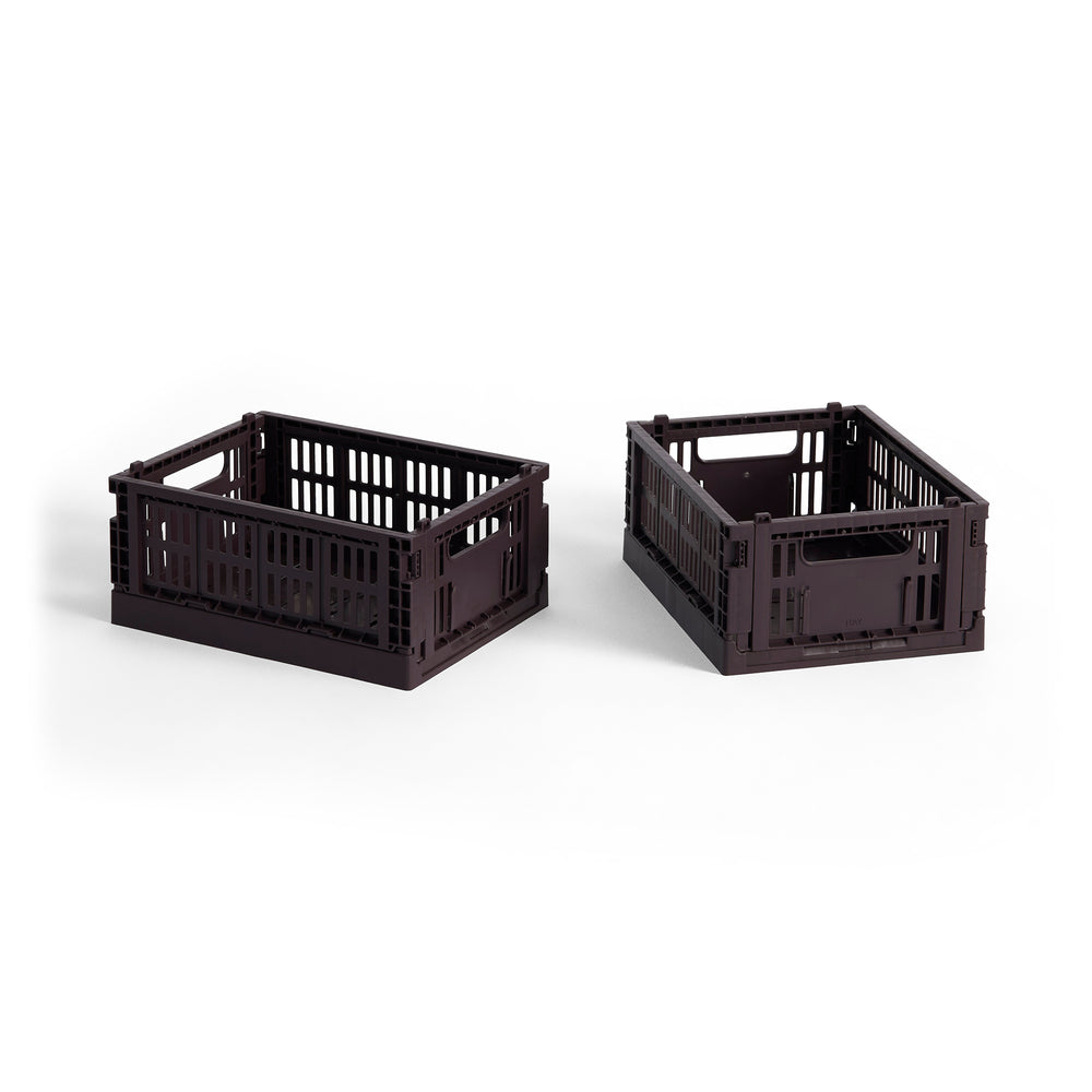 HAY - Colour Crate Korb Mini recycled | bordeaux