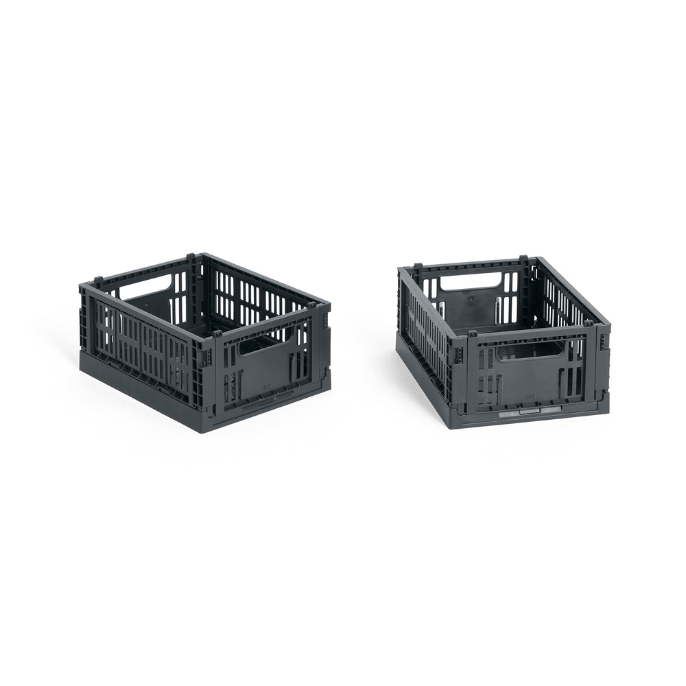 HAY - Colour Crate Korb Mini recycled | charcoal