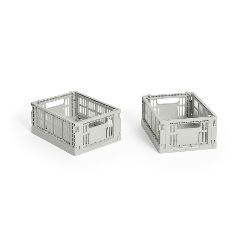 HAY - Colour Crate Korb Mini recycled | grey