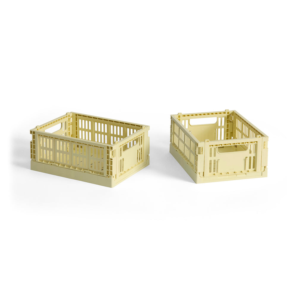 HAY - Colour Crate Korb Mini recycled | hellgelb