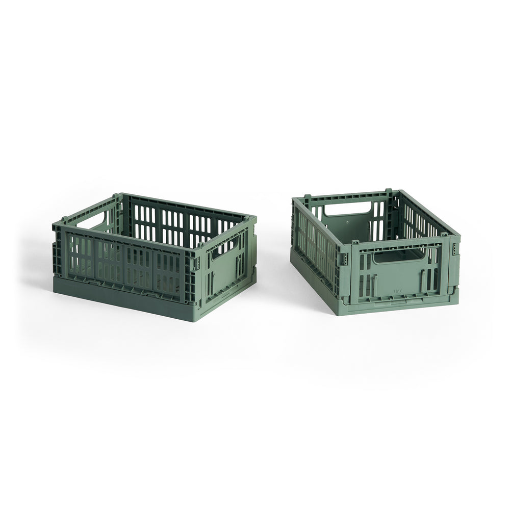 HAY - Colour Crate Korb Mini recycled | sage green