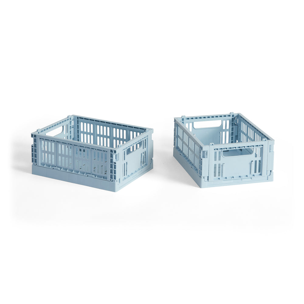 HAY - Colour Crate Korb Mini recycled | soft blue